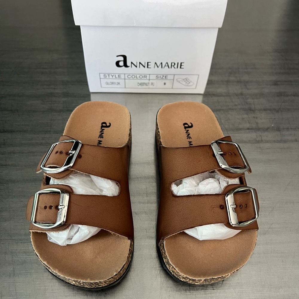 Anne Marie Girls Sandals - Chestnut